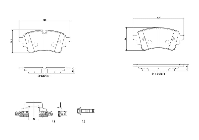 Brembo Brake Pad Set - P85186