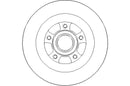 Disctech Brake Disc - Fits Ford, Renault - ABD3122 - Rear Axle