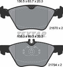 Textar Brake Pad Set - 2167001