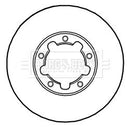 Borg & Beck Brake Disc Pair Part No -BBD5232