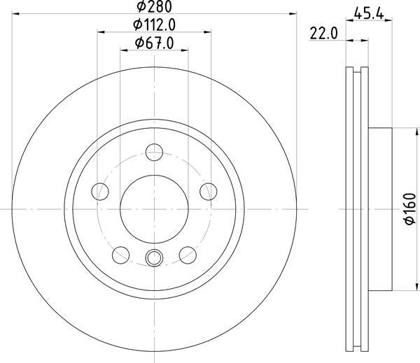 Mintex Brake Discs fits -BMW Mini S302:5 MDC2726 (also fits other vehicles)