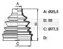 First Line Cv Joint Boot Kit Part No -FCB6130