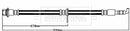 Borg & Beck Brake Hose Part No -BBH8546