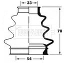 Borg & Beck Cv Joint Boot Kit Part No -BCB6065