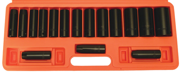 Deep Impact Socket Set - 1/2" Drive  - 940803 x16