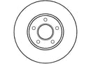 Disctech Brake Disc - Fits Ford, Kia - ABD2063 - Front Axle