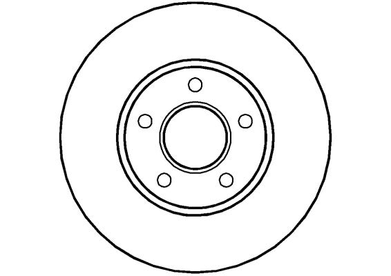 Disctech Brake Disc - Fits Ford, Kia - ABD2063 - Front Axle