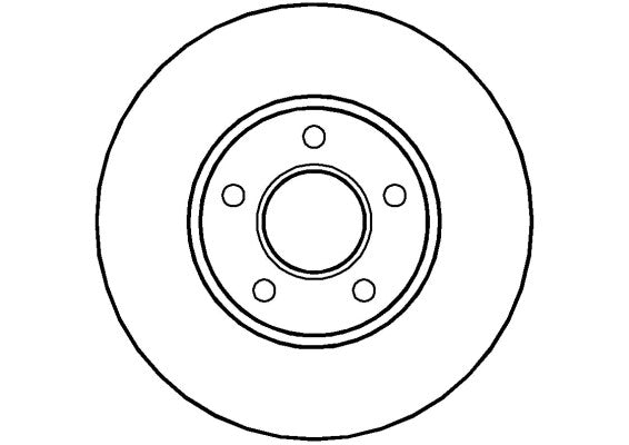 Disctech Brake Disc - Fits Ford, Kia - ABD2063 - Front Axle