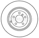 Borg & Beck Brake Disc Single Part No -BBD5946S