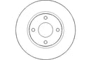 Disctech Brake Disc - Fits Nissan - ABD3080 - Front Axle