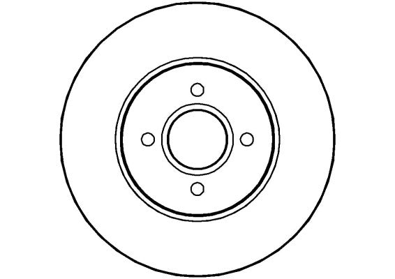 Disctech Brake Disc - Fits Alfa romeo, Ford - ABD2820 - Front Axle