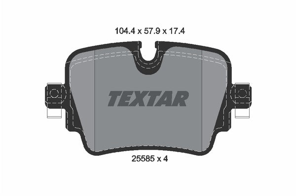 Textar Brake Pad Set - 2558501