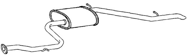 Klarius TY768H - Box With Tail Pipe  - Fits Toyota IQ 1.3 i