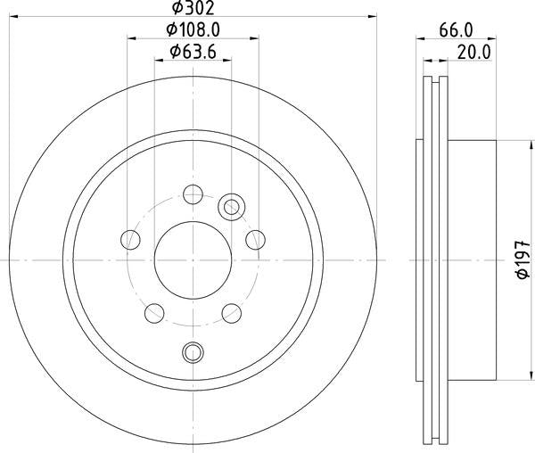 Mintex Brake Discs fits -Land Rover V320:6 MDC1831 (also fits other vehicles)
