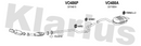 Klarius VO486P - Centre Pipe  - Fits Volvo S80 2.4D