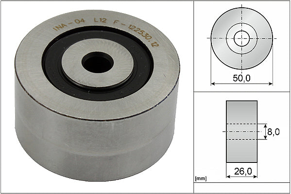 INA Deflection/Guide Pulley - V-Ribbed Belt - Part No - 532014310