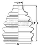 Borg & Beck Cv Joint Boot Kit Part No -BCB6229