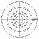 Borg & Beck Brake Disc Single Part No -BBD6203S