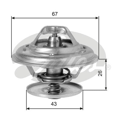 Gates Thermostat, coolant - TH01975G1
