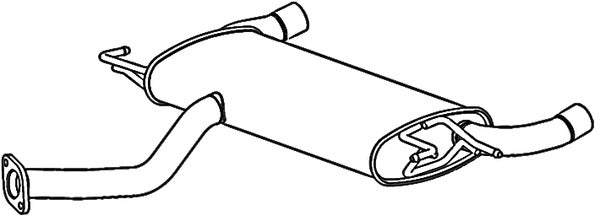 Klarius HY194G - Box With Tail Pipe  - Fits Hyundai TUCSON (JM) 2.0 CRDi All-wheel Drive