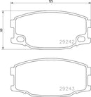 Mintex Brake Pad Set fits - MDB2949 (also fits other vehicles)