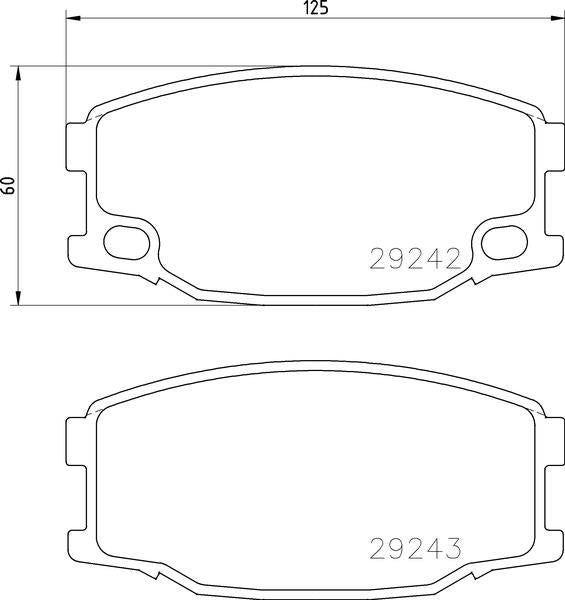 Mintex Brake Pad Set fits - MDB2949 (also fits other vehicles)