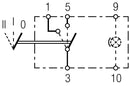 HELLA 6RH 007 832-351 Switch - Flip Switch Control - II-I-0 - Number of connectors: 5