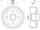 Mintex Brake Drum (Single) fits -Renault MBD024 (also fits other vehicles)