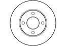 Disctech Brake Disc - Fits Audi, Autobianchi - ABD2654 - Front Axle
