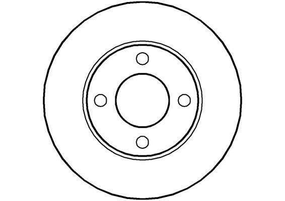 Disctech Brake Disc - Fits Audi, Autobianchi - ABD2654 - Front Axle