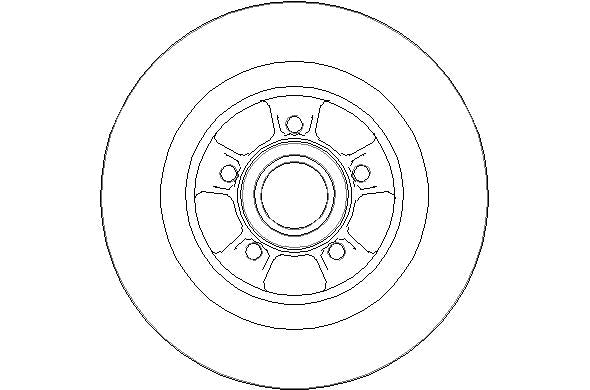 Disctech Brake Disc - Fits Renault - ABD2139 - Rear Axle