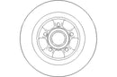 Disctech Brake Disc - Fits Renault - ABD2139 - Rear Axle