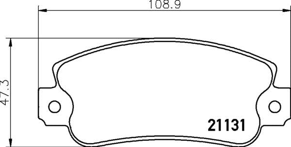 Mintex Brake Pad Set fits -Alfa Romeo Fiat MDB1228 (also fits other vehicles)