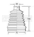 First Line Cv Joint Boot Kit Part No -FCB2317