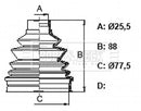 Borg & Beck Cv Joint Boot Kit Part No -BCB6130