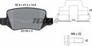 Mercedes-Benz, Brake Pad Set - Textar 2313803