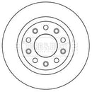 Borg & Beck Brake Disc Pair Part No -BBD5194