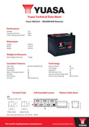 Yuasa YBX3214 - 3214 SMF Car Battery - 4 Year Warranty