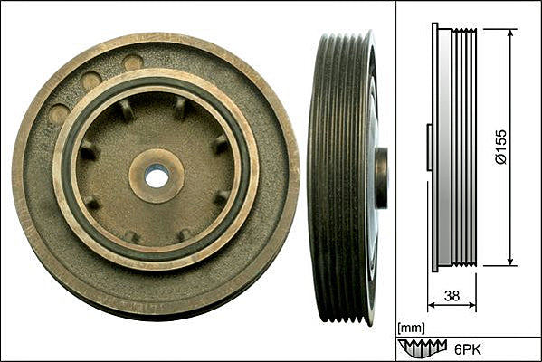 INA Belt Pulley Crankshaft Part No - 544010110