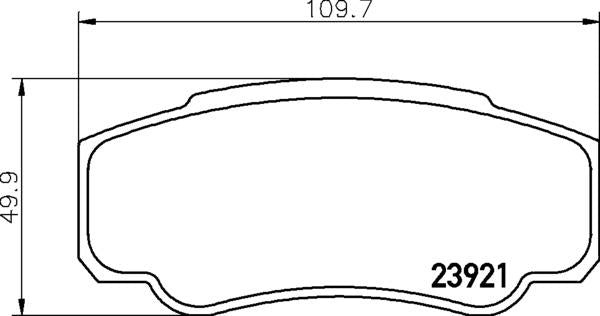 Citroën Fiat Peugeot Brake Pad Set - Padtech PAD2540