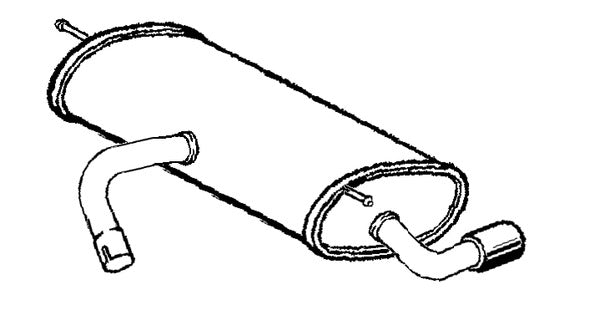 Klarius VW987J - Box With Tail Pipe