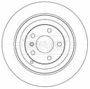 Borg & Beck Brake Disc Pair Part No -BBD4541