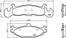 Mintex Brake Pad Set fits -Chrysler Plymouth MDB1601 (also fits other vehicles)
