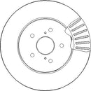 Disctech Brake Disc - Fits Lexus - ABD2846 - Front Axle