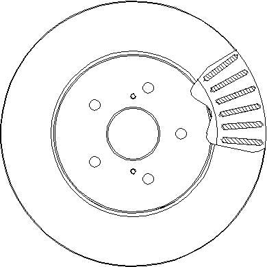 Disctech Brake Disc - Fits Lexus - ABD2846 - Front Axle