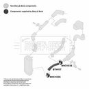 Borg & Beck Turbo Hose Part No -BTH1117