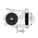 Gates DriveAlign Torsional Vibration Damper - TVD1017A