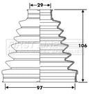 First Line Cv Joint Boot Kit Part No -FCB6290