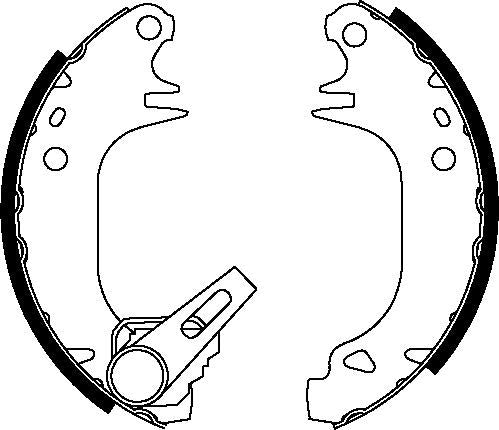 Mintex Brake Shoes fits -Citroën Dallas Peugeot MFR770 (also fits other vehicles)