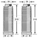Borg & Beck Steering Gaiter Kit Part No -BSG3217